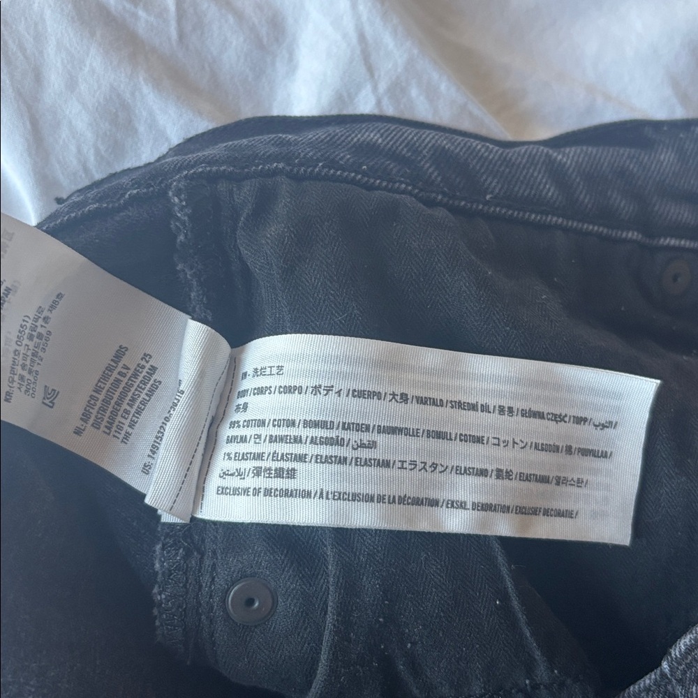 Abercrombie High Rise Dad Shorts in Washed Black, 31 - Picture 8 of 8